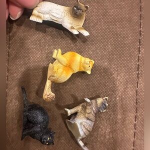 Assorted Cat Figurines Set for Barbies or dolls